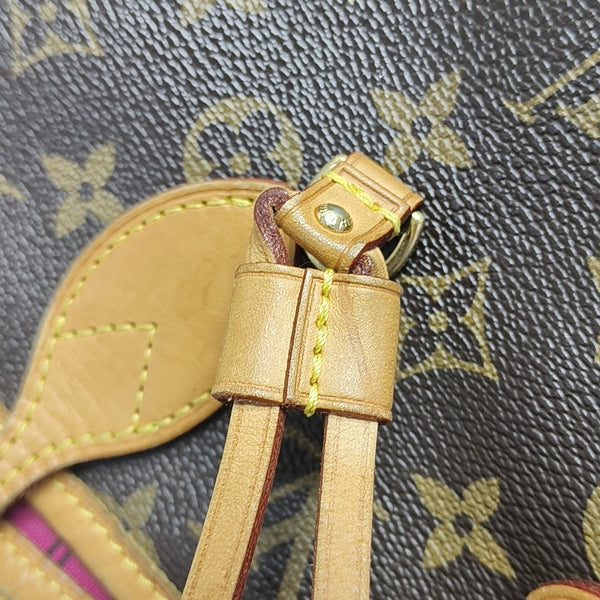 NEVERFULL MM Monogram Coated Canvas Brown