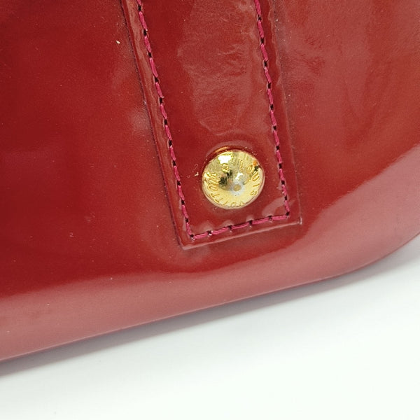 ALMA BB Monogram Patent Leather Red