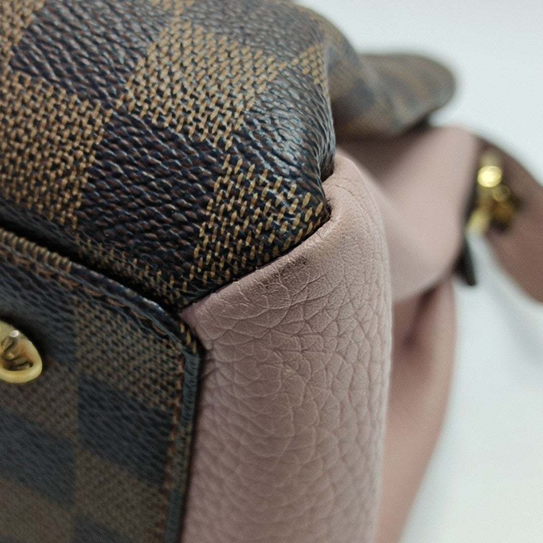 NORMANDY Damier Ebene Coated Canvas Brown
