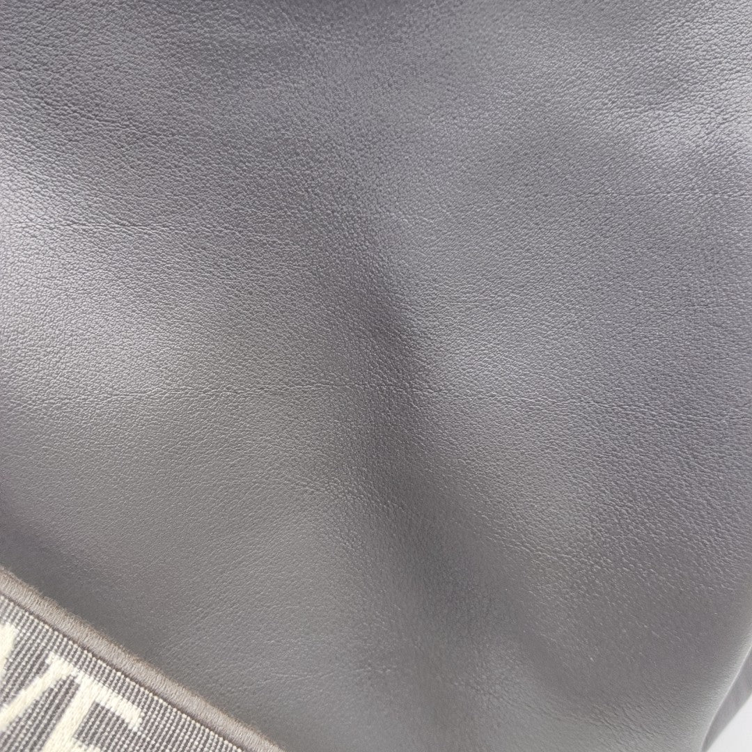 Calfskin Shoulder Bag Gray