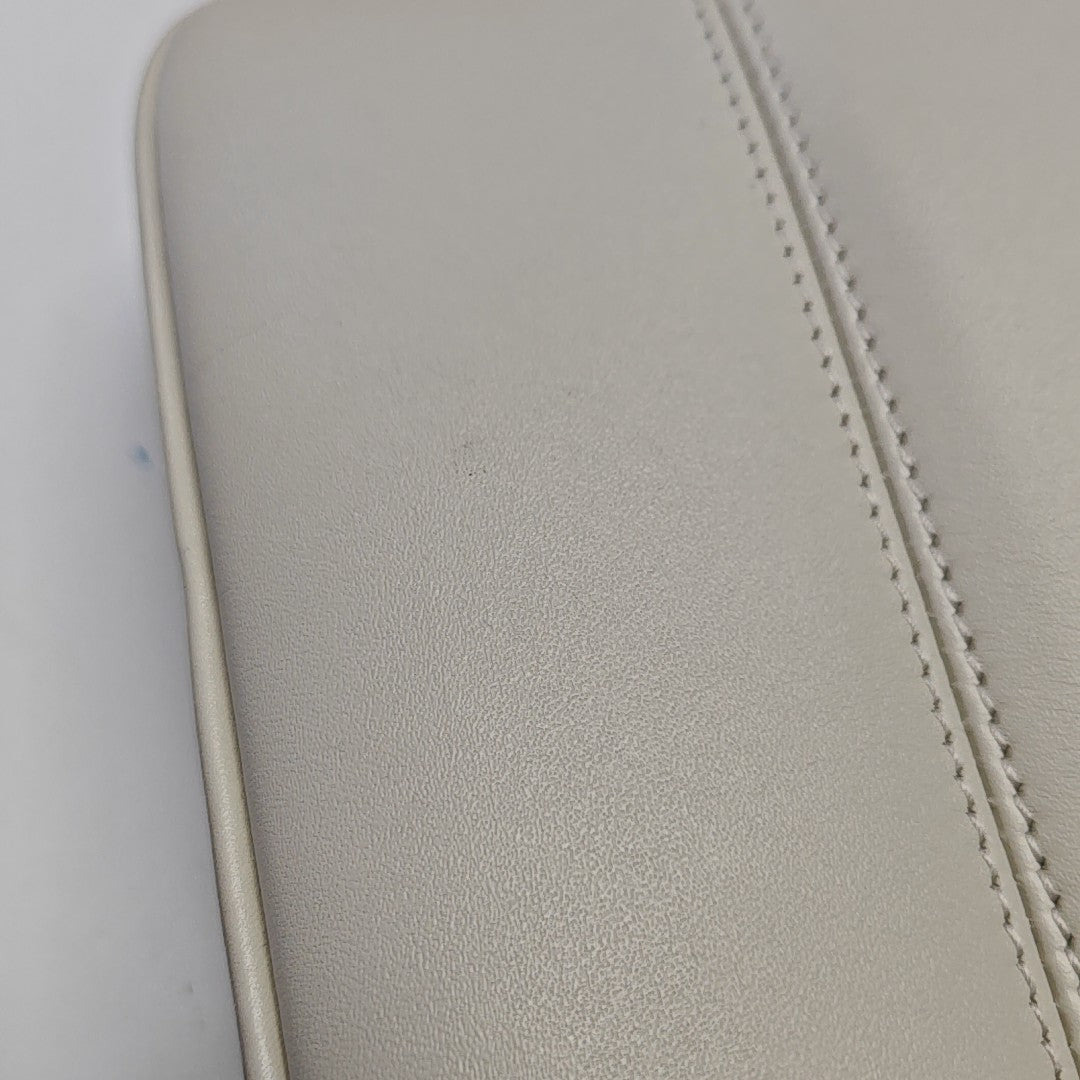 Calfskin Shoulder Bag White