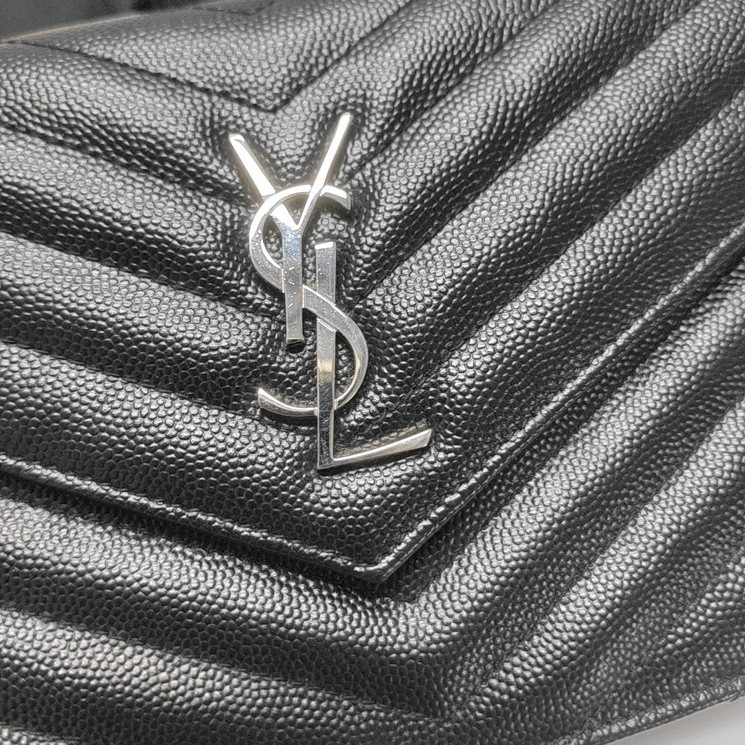 MONOGRAM WOC Chevron Calfskin Black