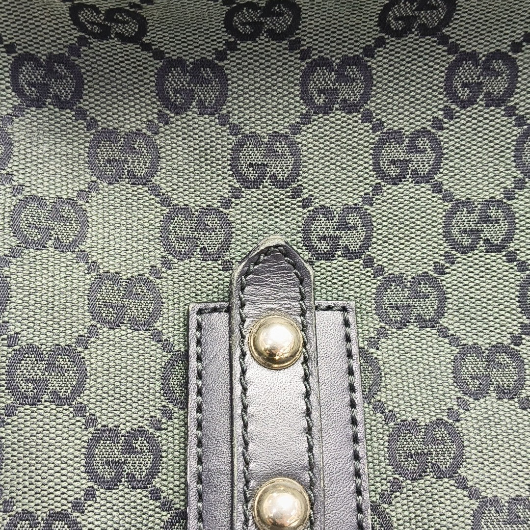 Monogram Canvas Tote Bag Green