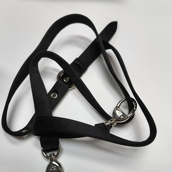 Lady Dior Mini Cannage Silk Satin Black