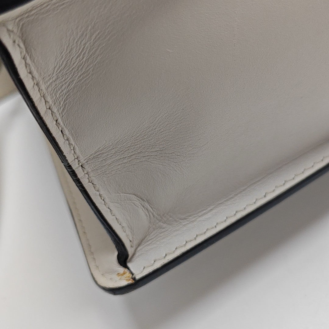 Sylvie Small Calfskin White