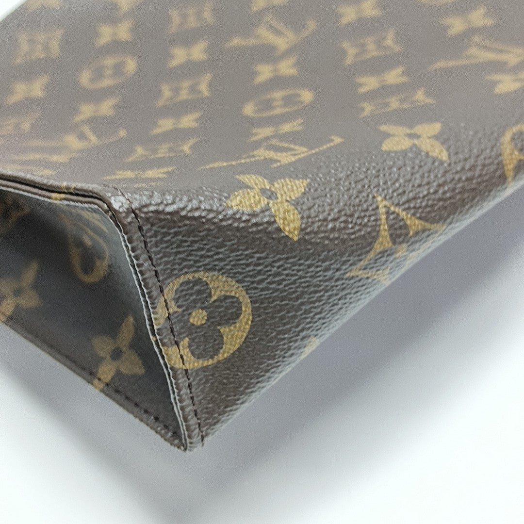TOILET POCKET 26 Monogram Coated Canvas Brown