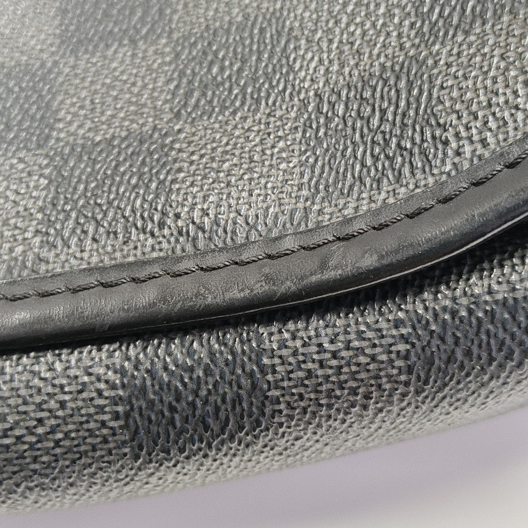 DANIEL Damier Graphite Coated Canvas Gray