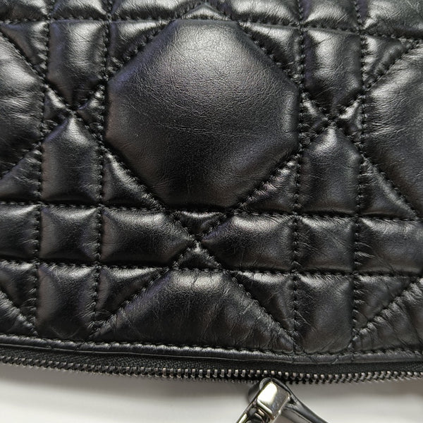 Diortravel Nomad Small Cannage Calfskin Black
