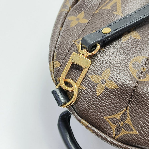 PALM SPRINGS Mini Monogram Coated Canvas Brown