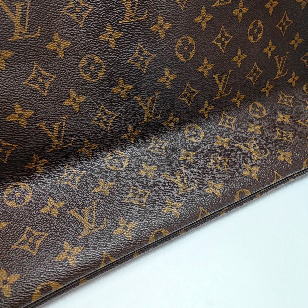 NEVERFULL GM Monogram Coated Canvas Brown