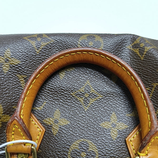 SPEEDY Nano Monogram Coated Canvas Brown