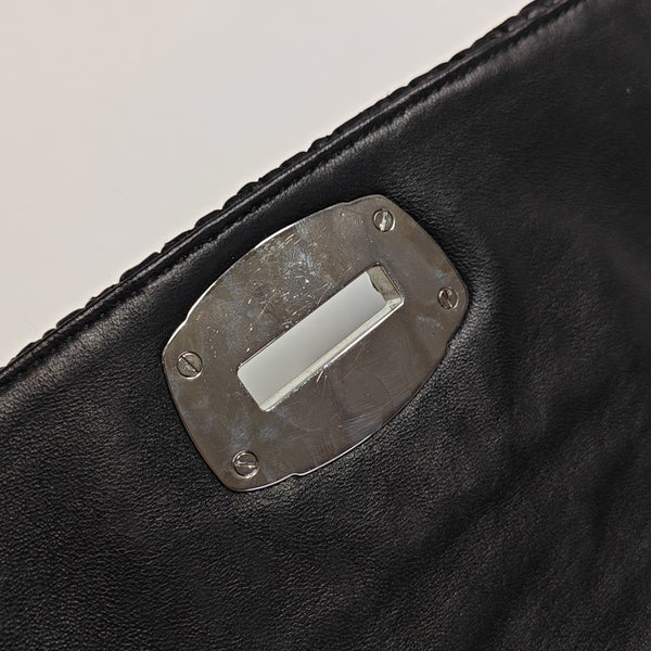Crystal Quilted Lambskin Black