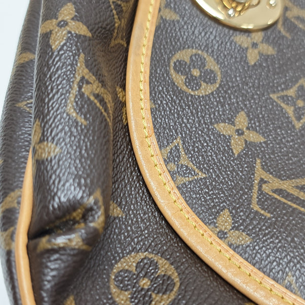 TULUM PM Monogram Coated Canvas Brown