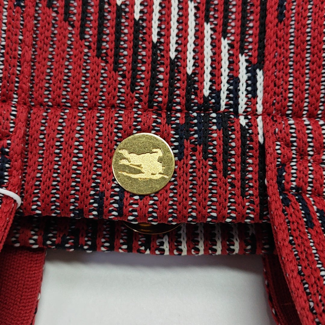 Fabric Shoulder Bag Mini Red