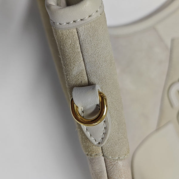 IVY Quilted Suede White