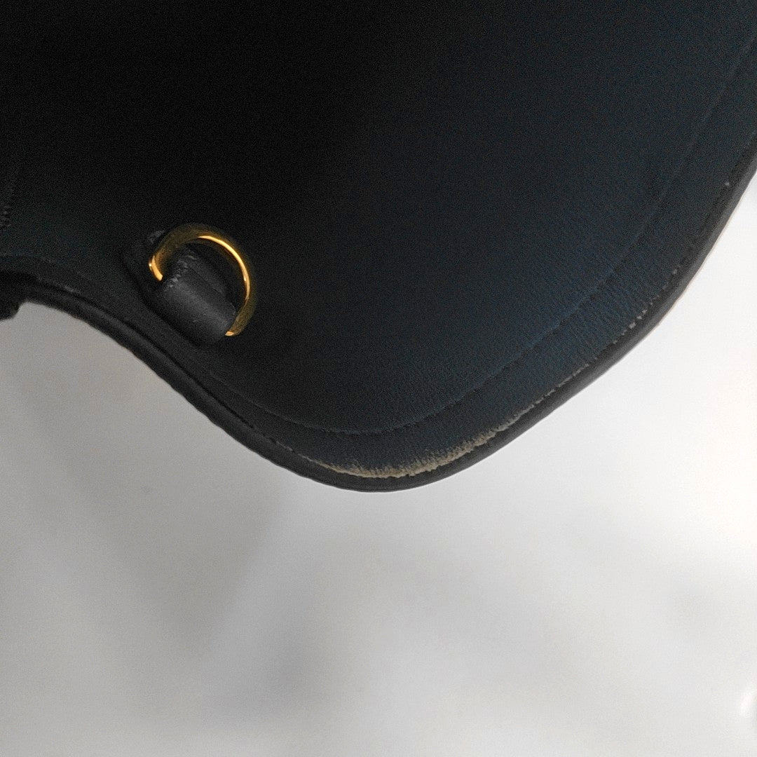 Double Medium Saffiano Calfskin Blue