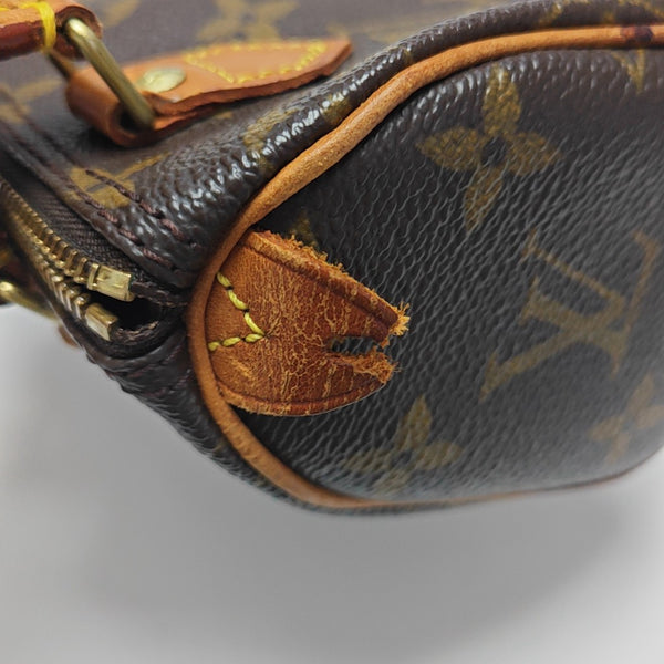 SPEEDY Nano Monogram Coated Canvas Brown