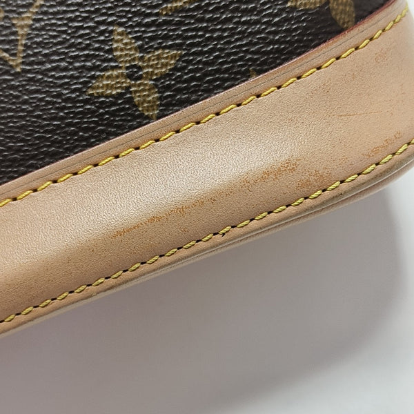 ALMA BB Monogram Coated Canvas Brown