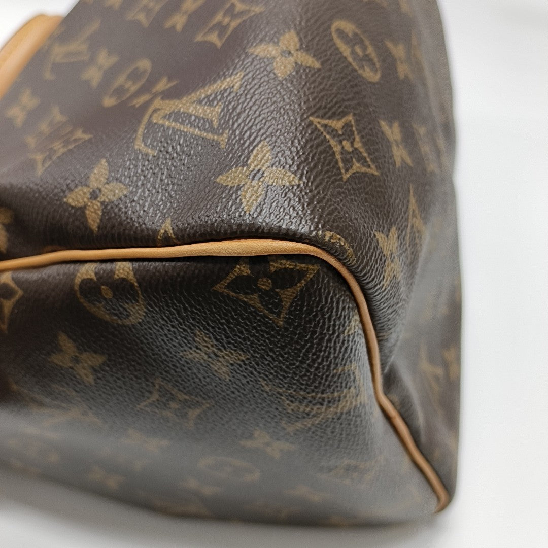 SPEEDY 30 Lona revestida Monogram marrón