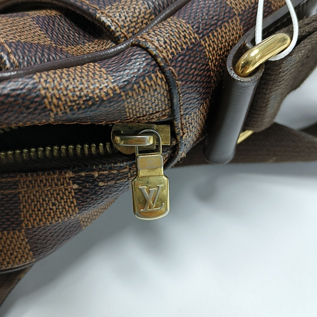 SHELTON Damier Ebene Coated Canvas Brown