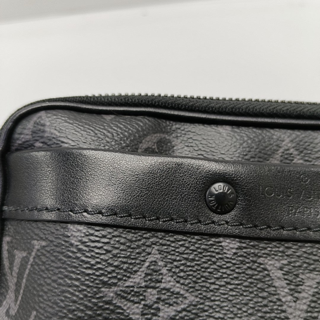 ALPHA Nano Monogram Coated Canvas Black