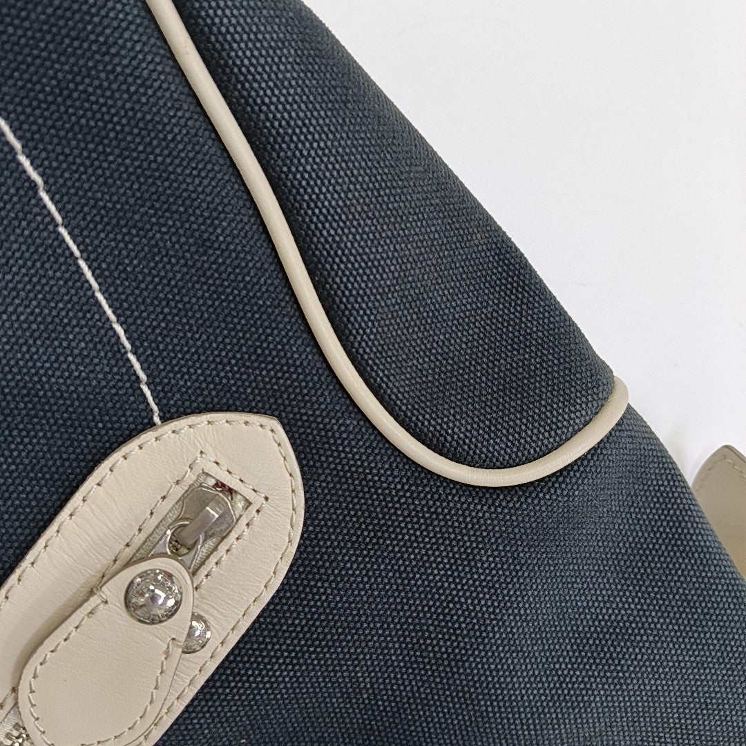 Canvas Shoulder Bag Black