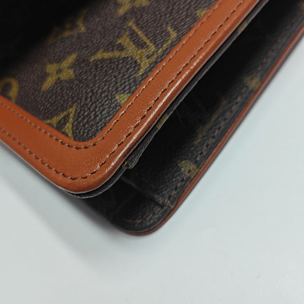 DAME Monogram Coated Canvas Brown