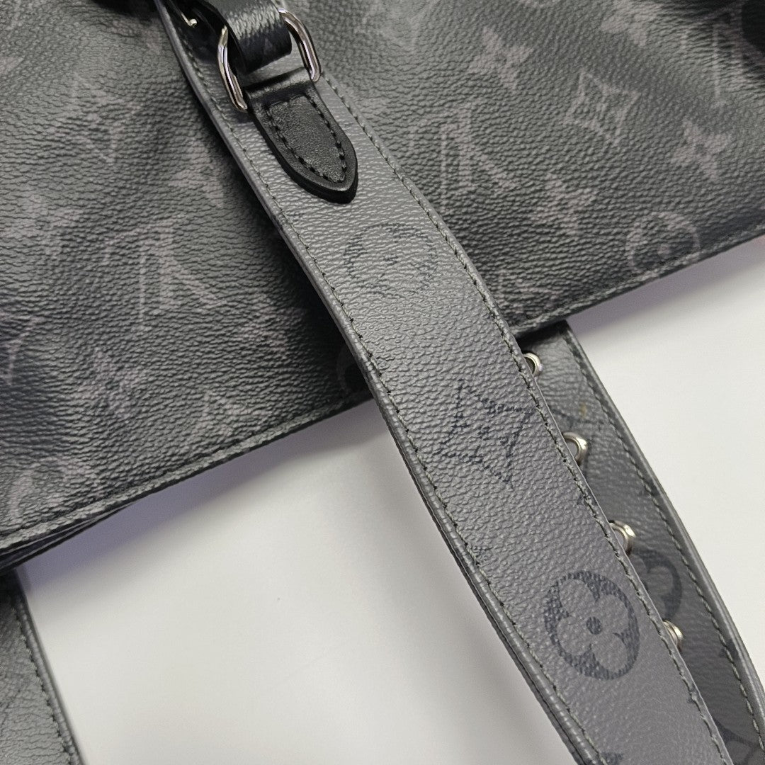 NEW CABAS ZIPPE GM Monogram Coated Canvas Gray
