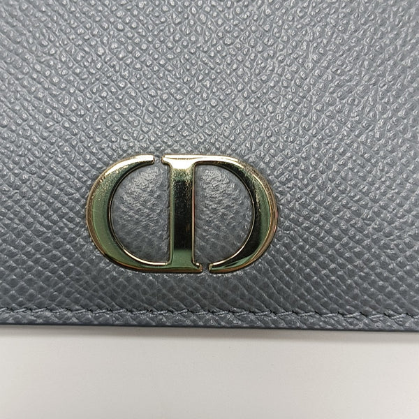 30 Montaigne Calfskin Gray Card Holder