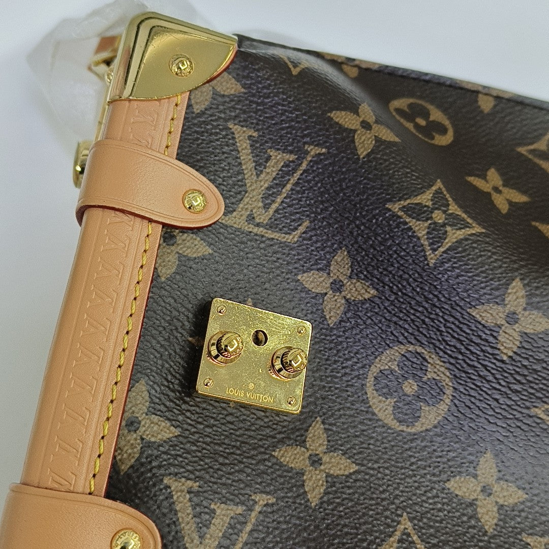SIDE TRUNK MM Monogram Coated Canvas Brown