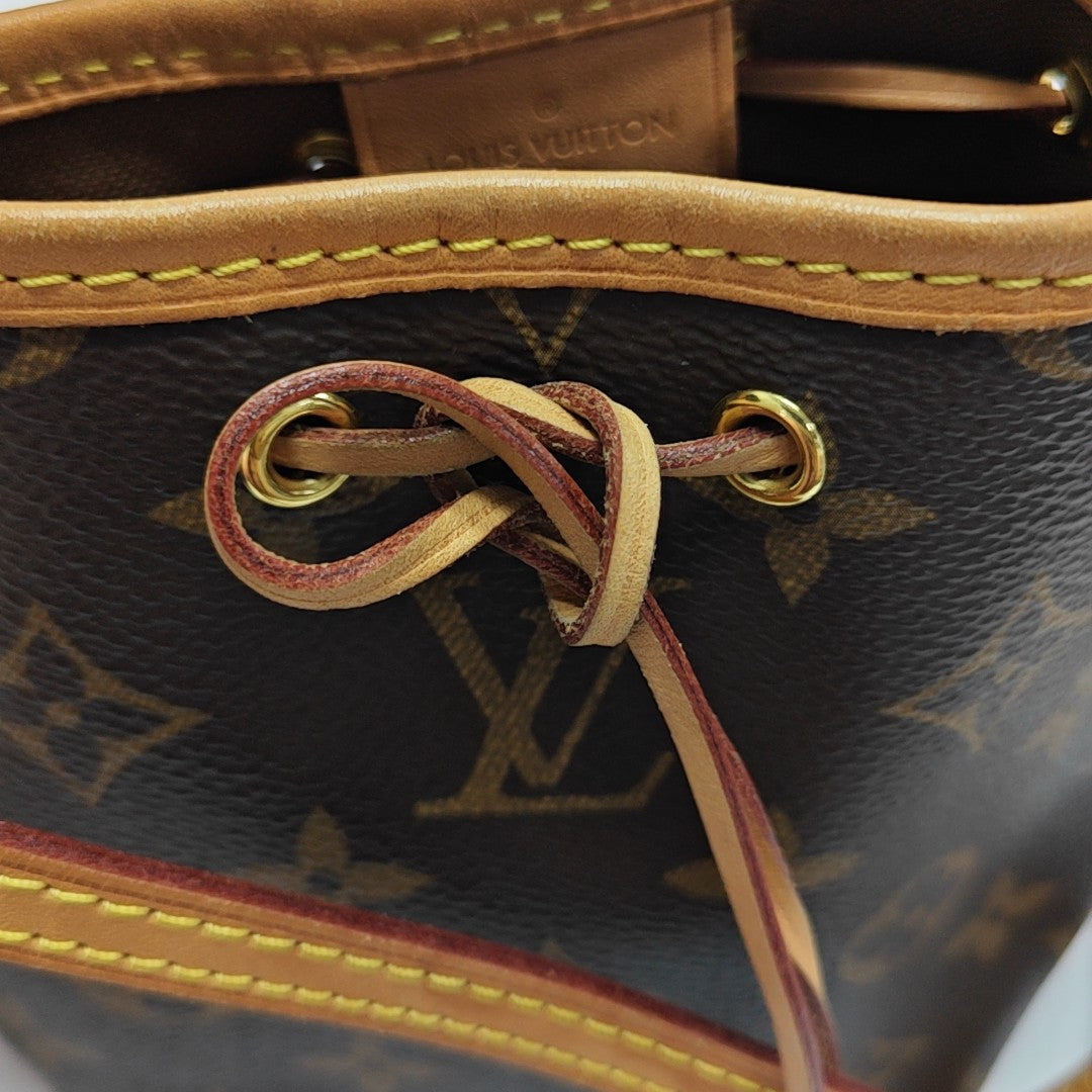 NÉONOÉ Nano Monogram Coated Canvas Brown