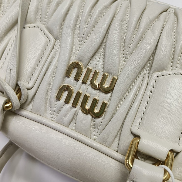 Arcadie Matelassé Lambskin White