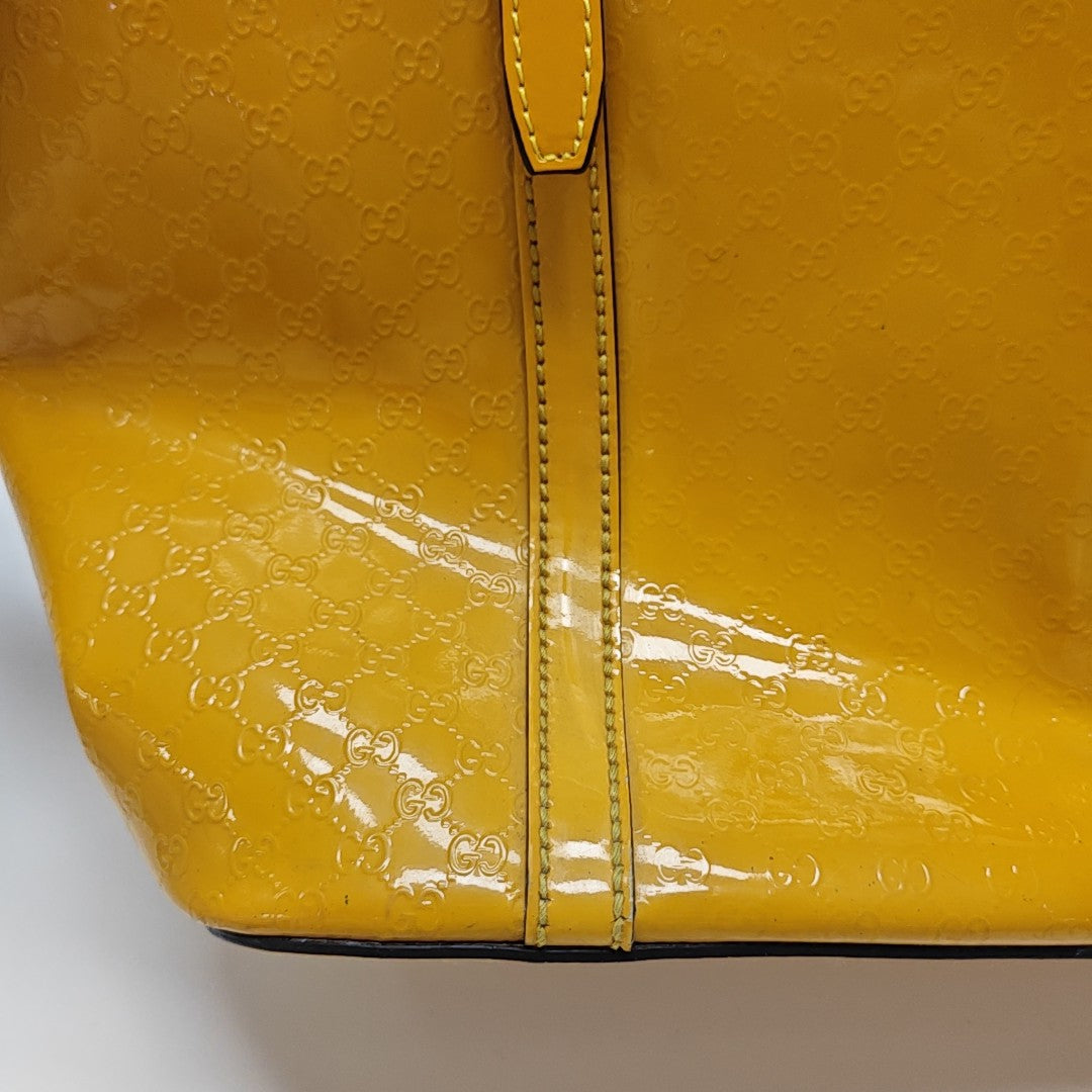 Microguccissima Monogram Calfskin Yellow
