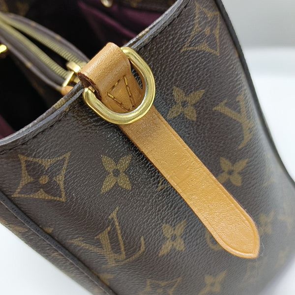 MONTAIGNE BB Monogram Coated Canvas Brown