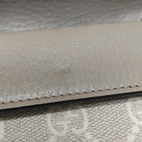 Dionysus Super Mini Monogram Coated Canvas Beige