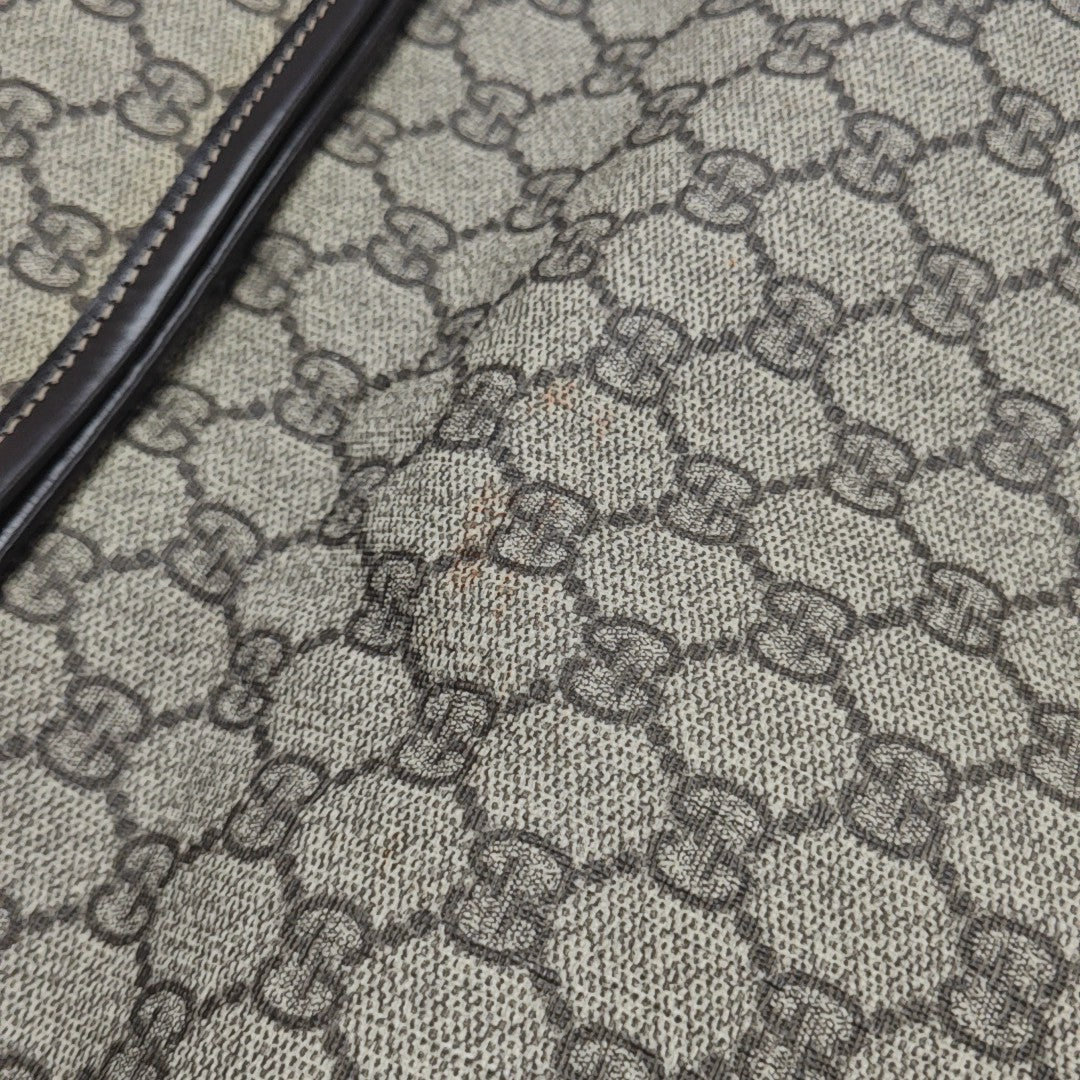 GG Messenger Monogram Coated Canvas Black