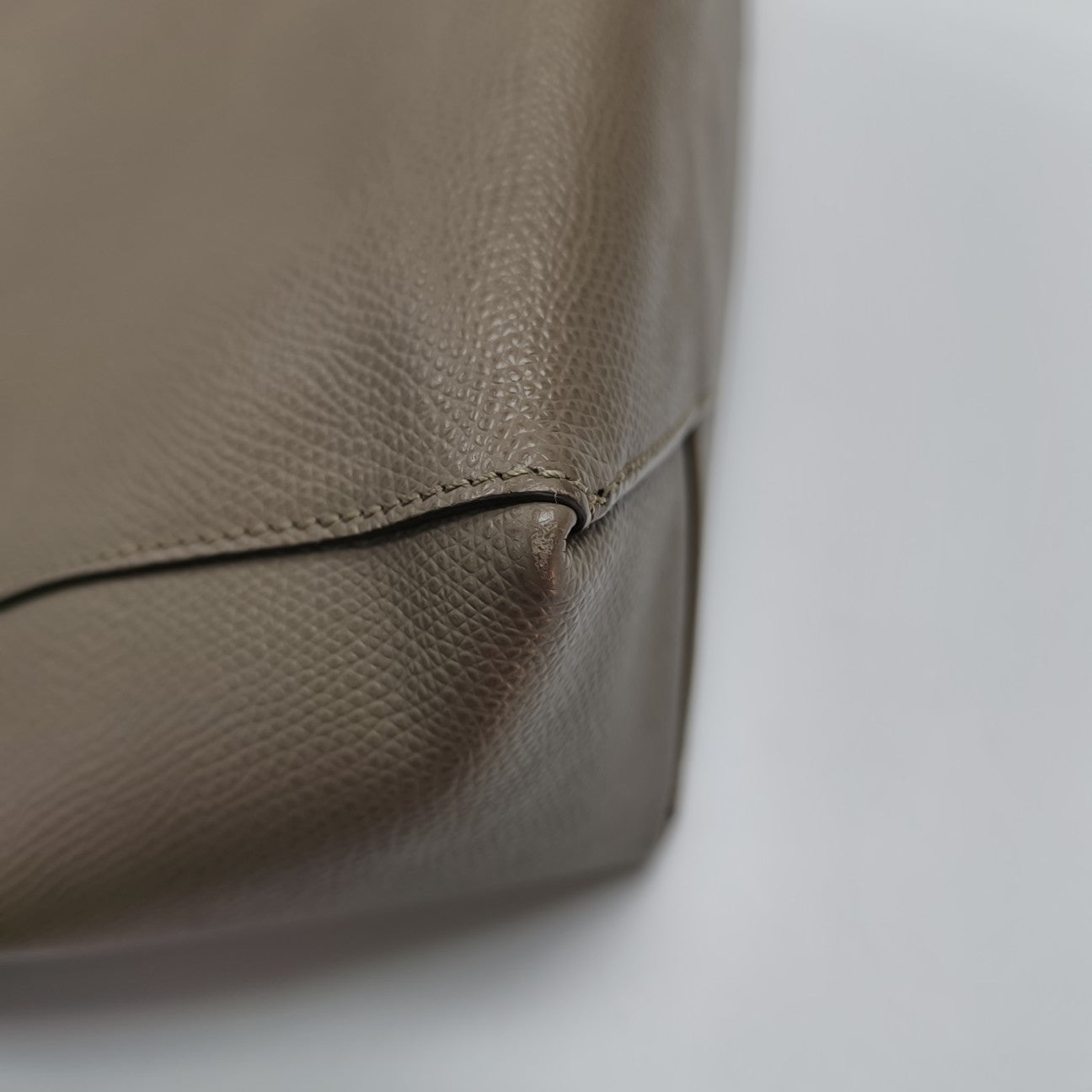 VERTICAL CABAS Mini Calfskin Gray