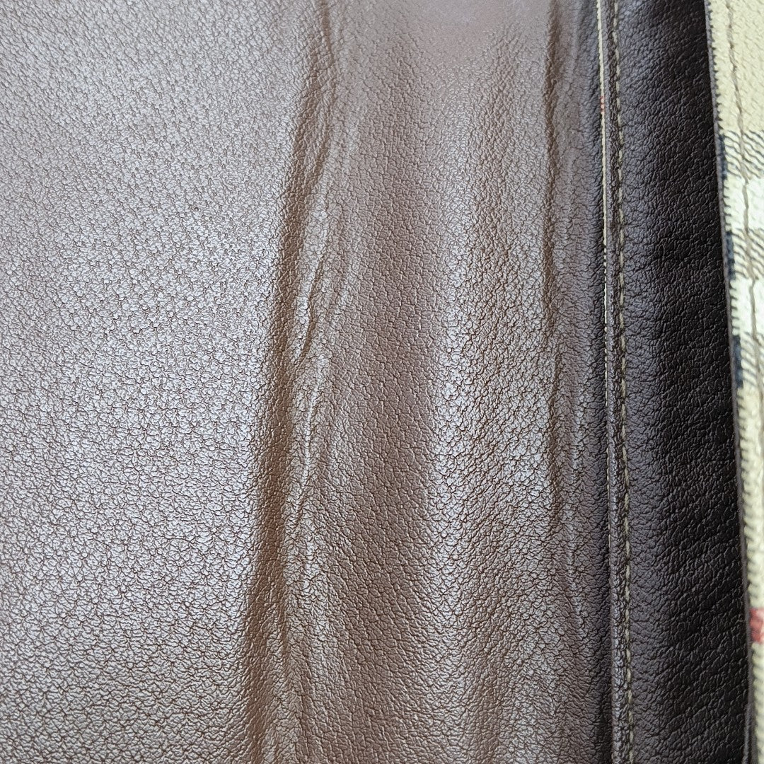 Coated Canvas Shoulder Bag Beige
