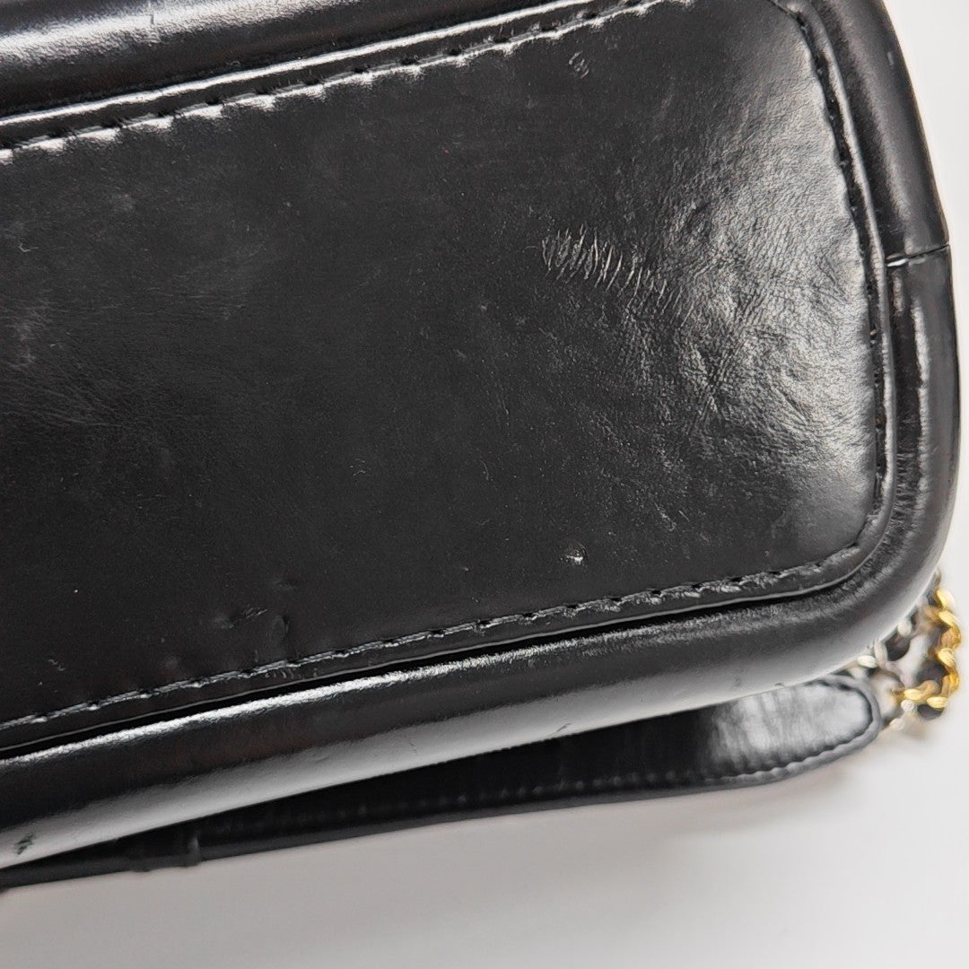GABRIELLE Large Quilted Calfskin Black