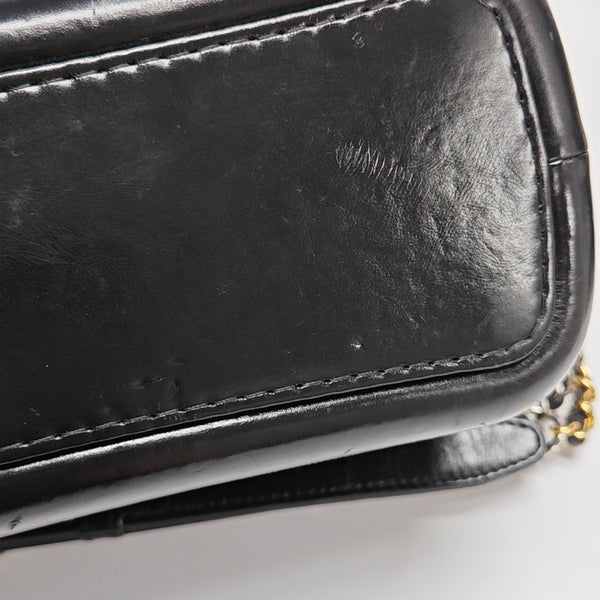 GABRIELLE Large Quilted Calfskin Black