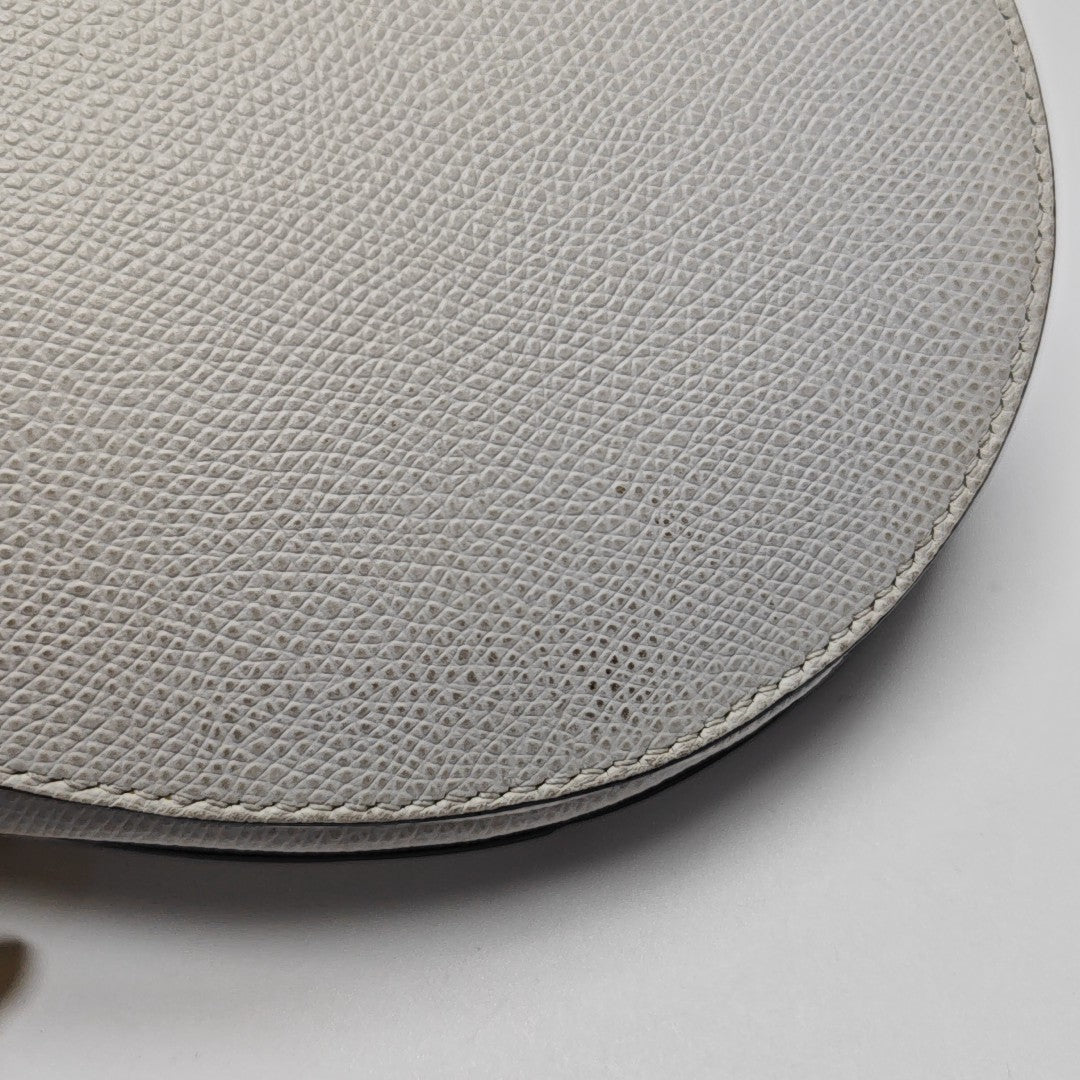 Saddle Medium Calfskin White