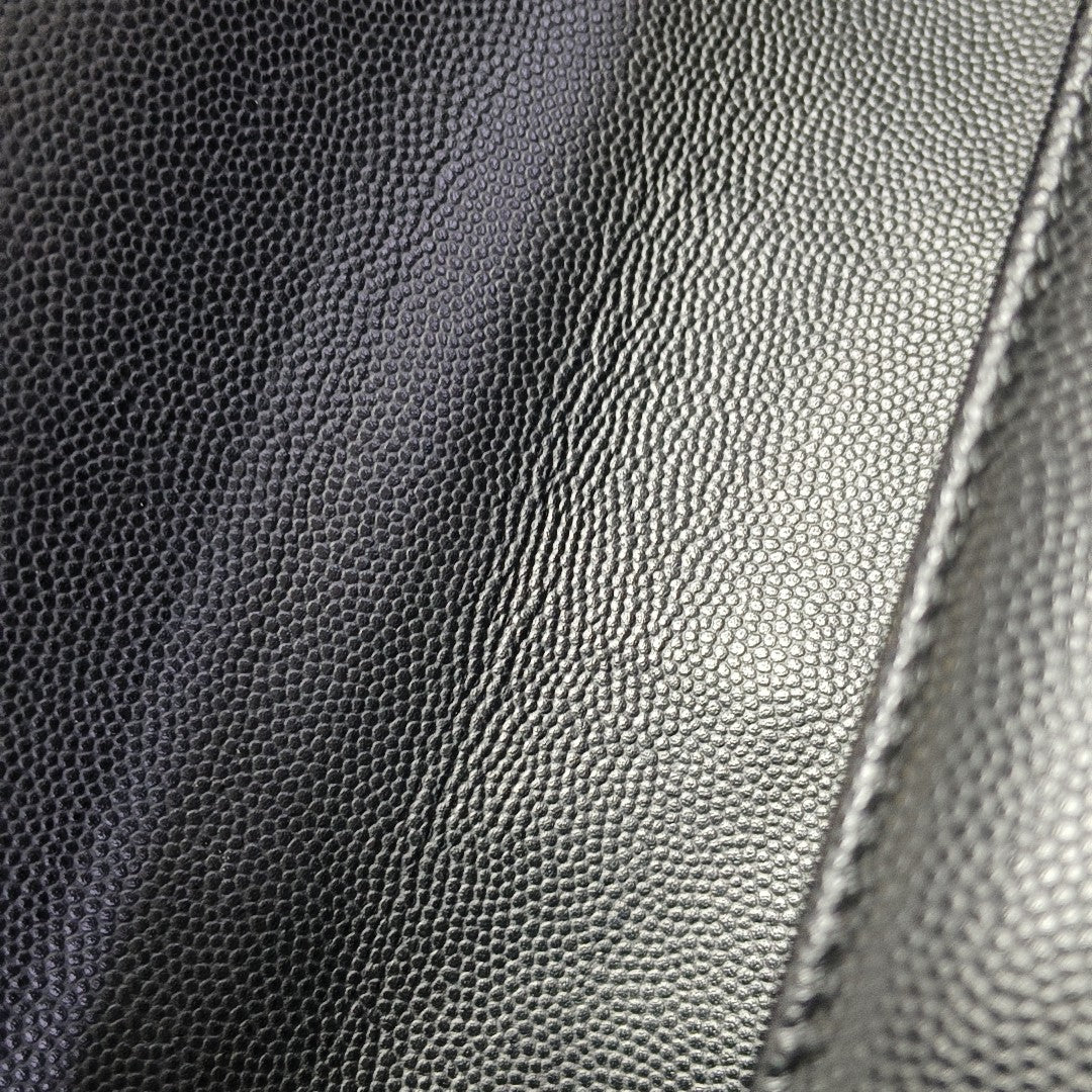 BOY CHANEL Medium Quilted Grained Calfskin Black