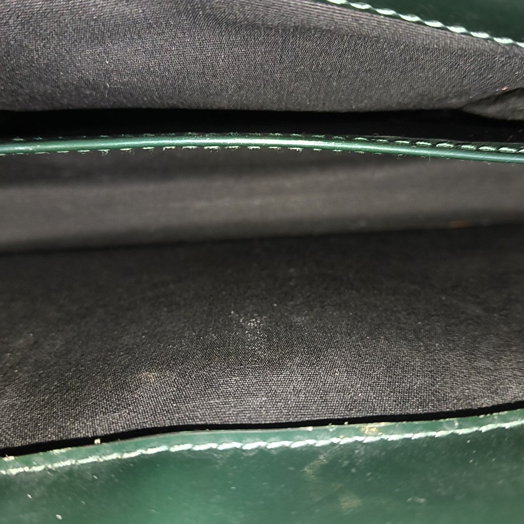SERPENTI FOREVER Medium Quilted Patent Leather Green