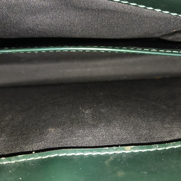 SERPENTI FOREVER Medium Quilted Patent Leather Green