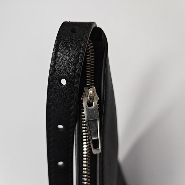 Calfskin Top Handle Bag Black