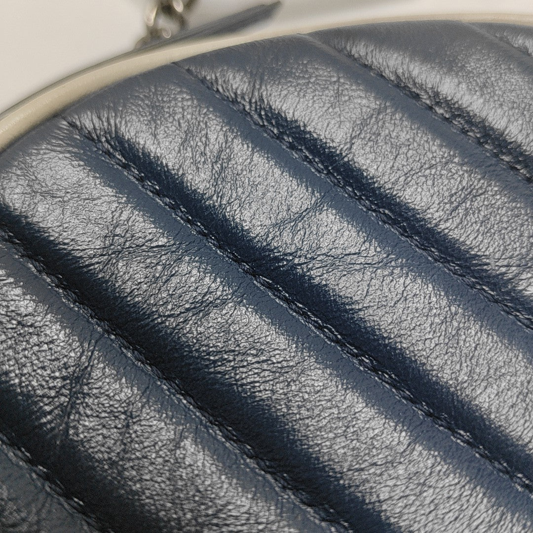 GG Marmont Mini Quilted Calfskin Blue