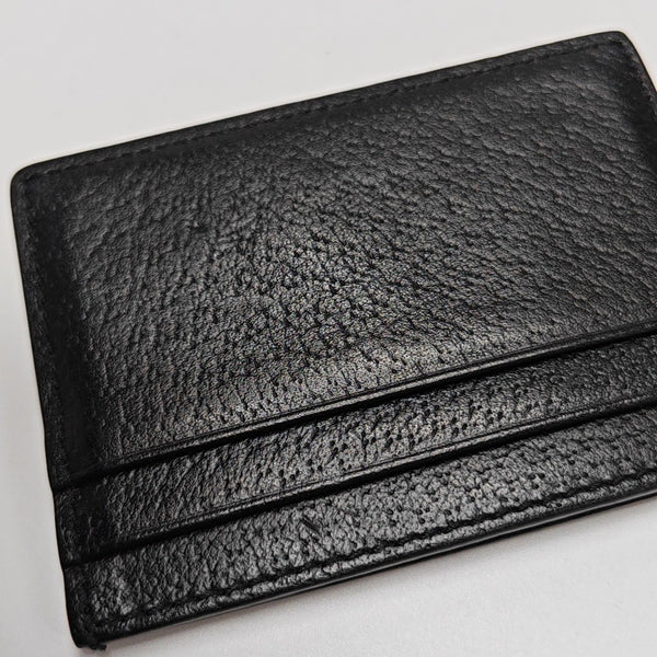 Animalier Calfskin Black Card Holder