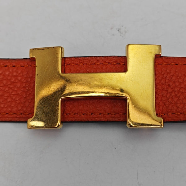 Leather Belt Orange