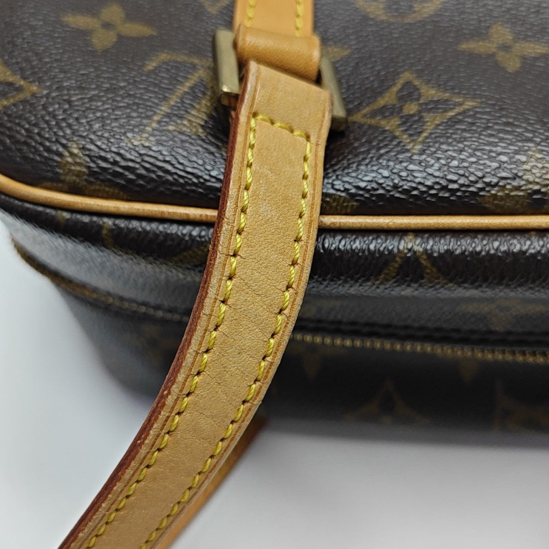 CITE MM Monogram Coated Canvas Brown