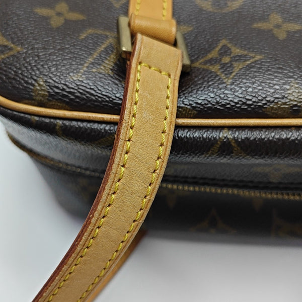 CITE MM Monogram Coated Canvas Brown